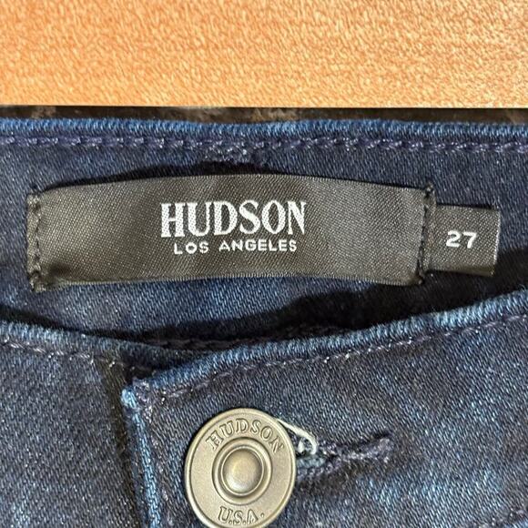 Hudson Jeans Lana Boyfriend Baby Tonight DYDBBT1212 Dark Wash Jeans Woman's 27 - Picture 9 of 14